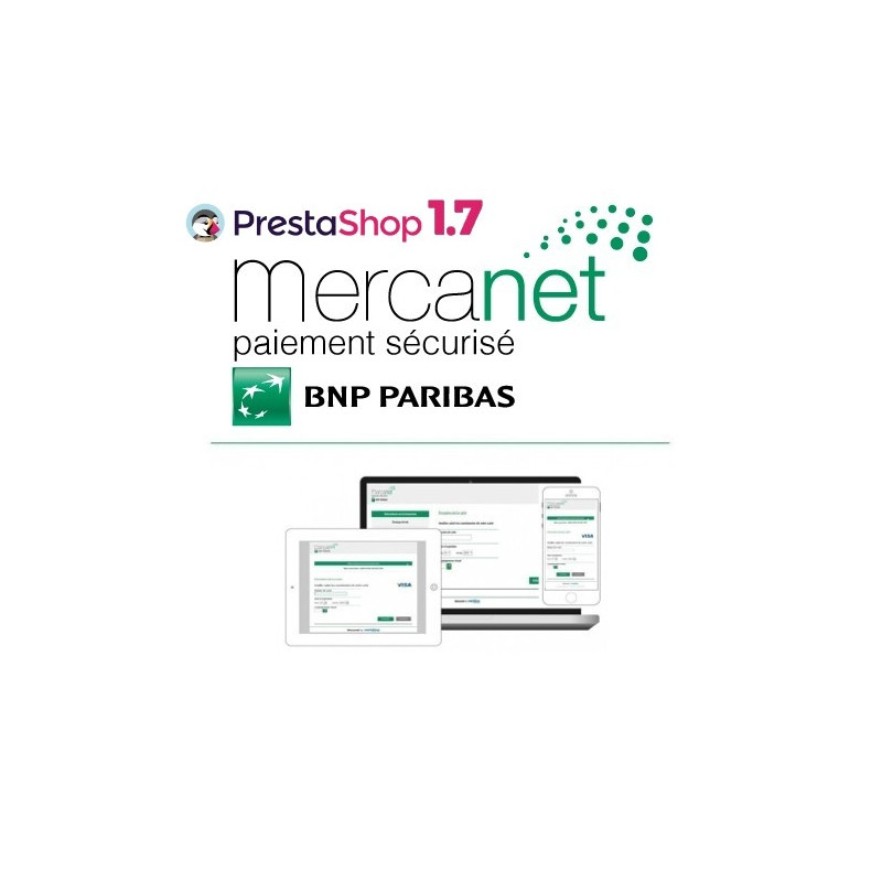 Module	BNP Paribas - Mercanet  pourPrestashop 1.7 (Officiel)